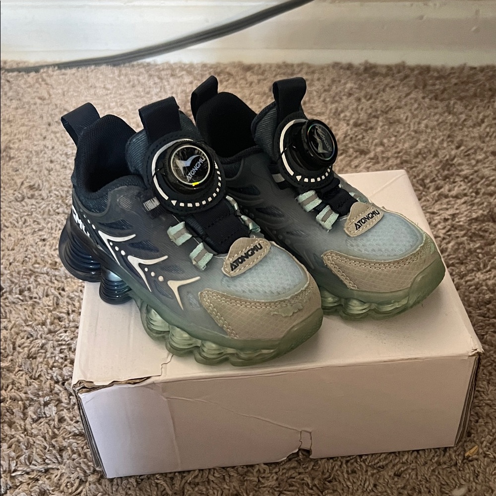 Stylish Kids' Blue and Gray Sneakers